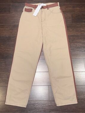 NWT! kotn Indus 2-Tone 28” Pants Women’s Size 28 Dune/Umber
